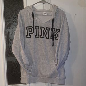 PINK V neck Sweatshirt